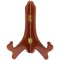 Bard's Hinged Walnut MDF Wood Plate Stand, 7" H x 6" W x 4.25" D (For 7" - 9" Plates)